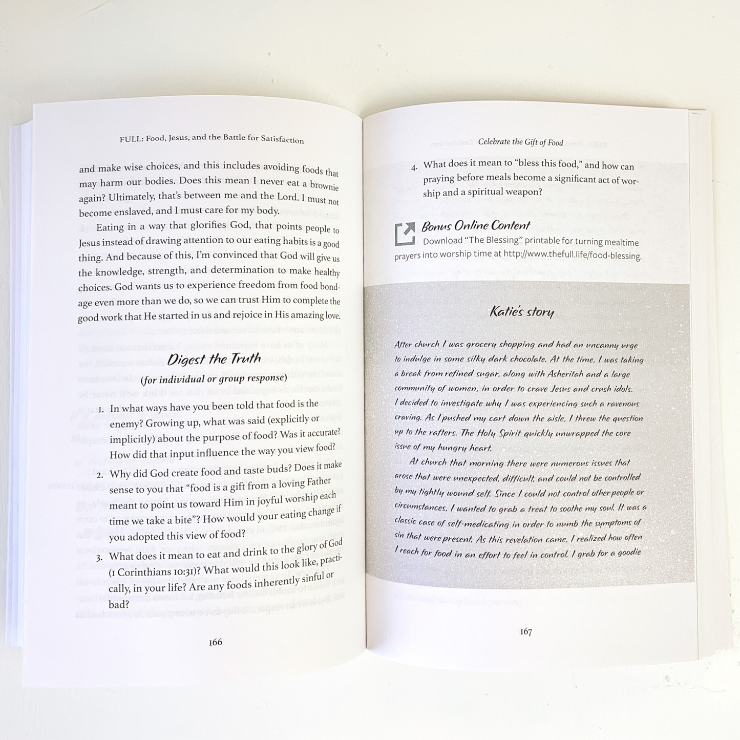 Signed Copy of Full: Food, Jesus, and the Battle for Satisfaction