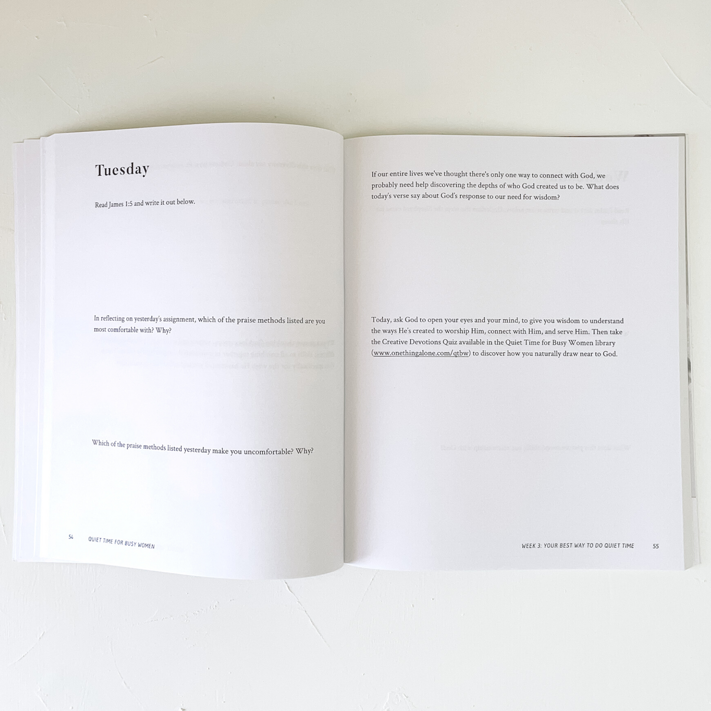 Signed Copy of Quiet Time for Busy Women Workbook: 6 Weeks to Becoming Consistent in Your Daily Devotions