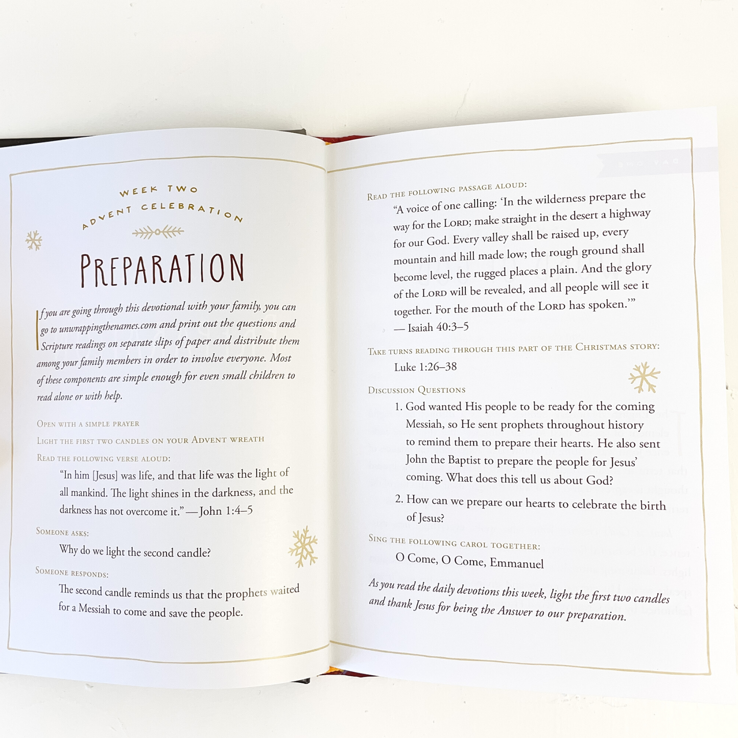 Signed Copy of Unwrapping the Names of Jesus: An Advent Devotional