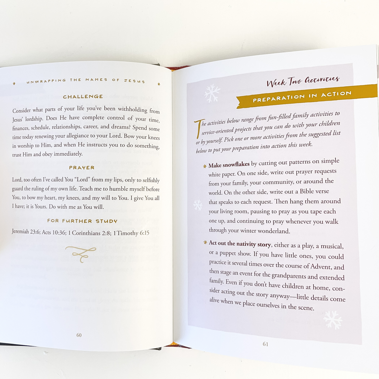 Signed Copy of Unwrapping the Names of Jesus: An Advent Devotional