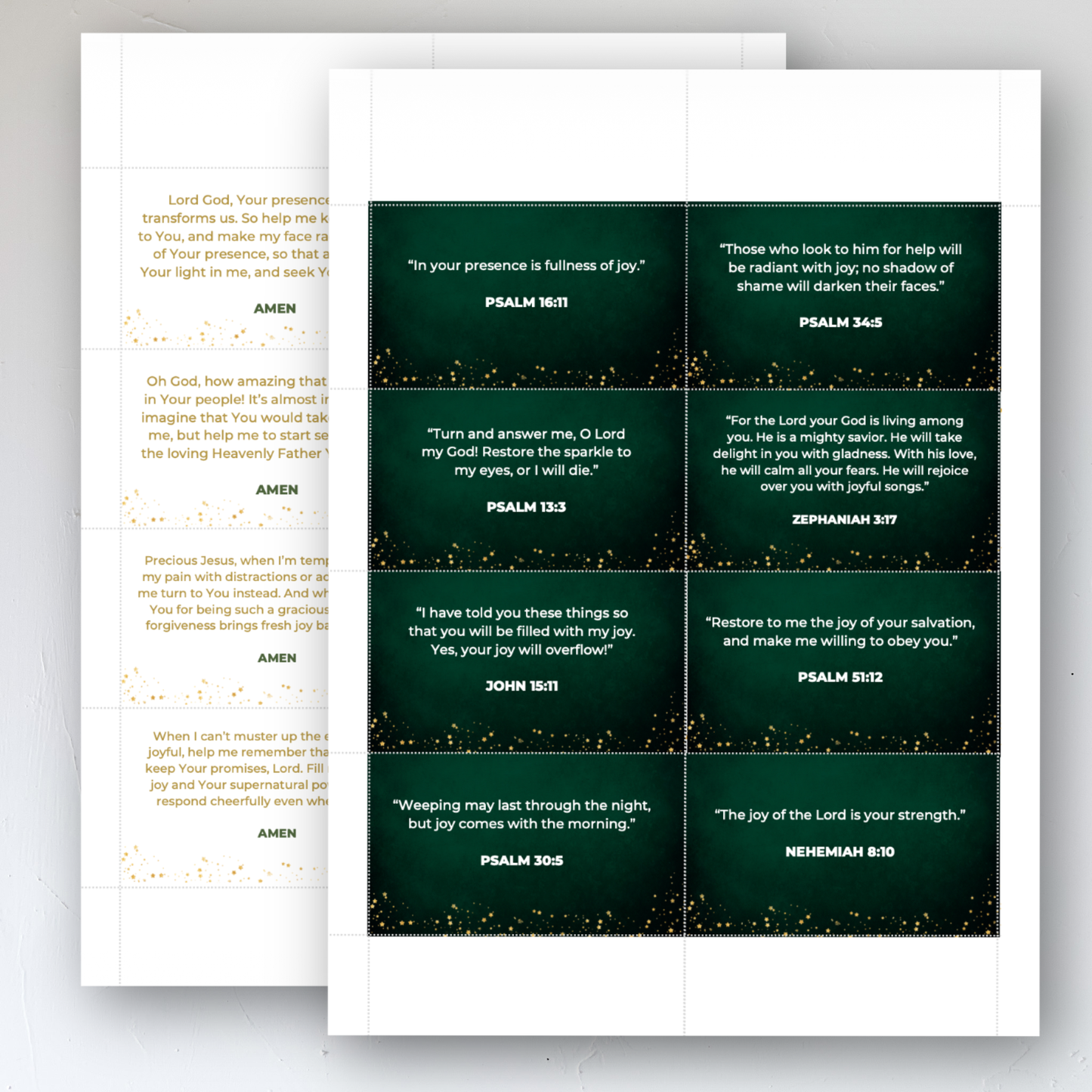 Prayers for Joy Scripture Cards - DIGITAL DOWNLOAD ONLY